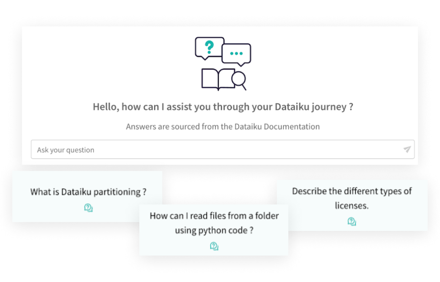 dataiku generative ai applications screen