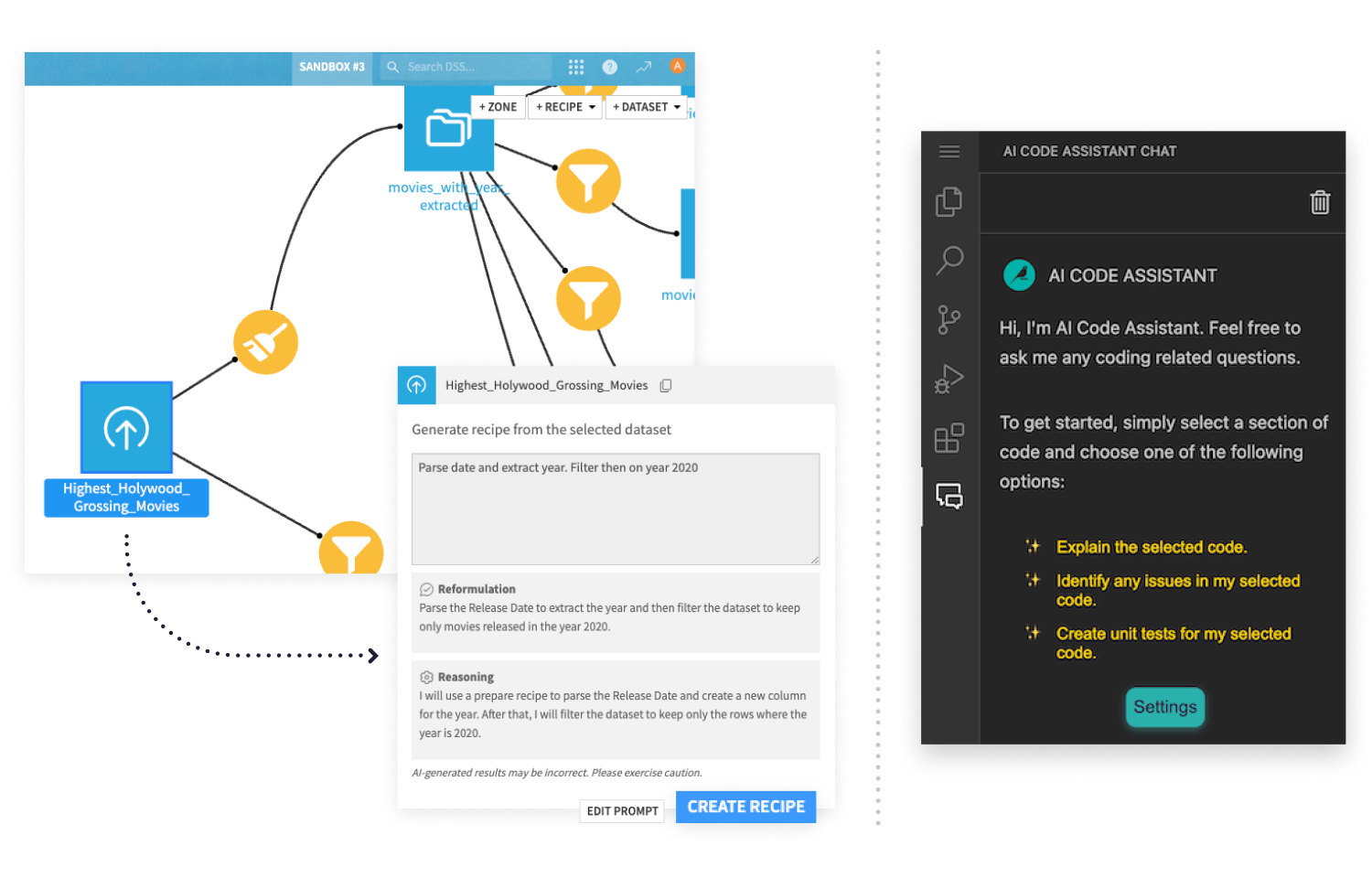GenAI-powered data prep in Dataiku